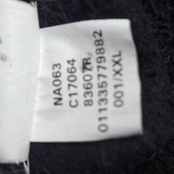 Y2K Chaps Ralph Lauren full zip fleece & nylon top 2 pocket 2XL black jacket - Picture 9 of 9